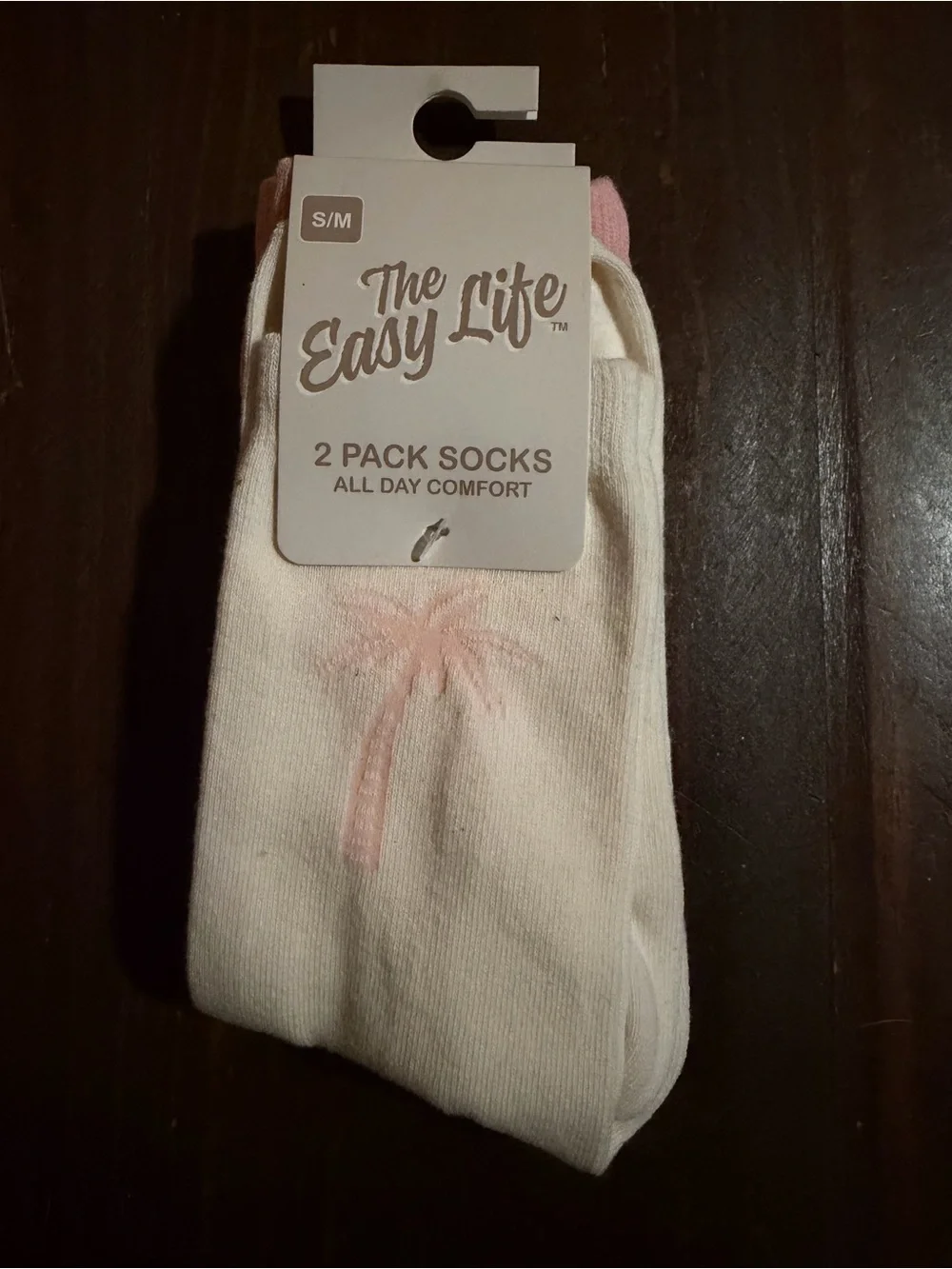 New “The Easy Life” Palm Tree Crew Socks - 2 Pack